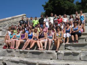 w amfiteatrze w Epidauros
